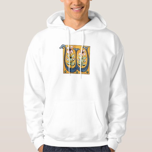 Initiaal "W", 15e eeuw Hoodie (Voorkant)