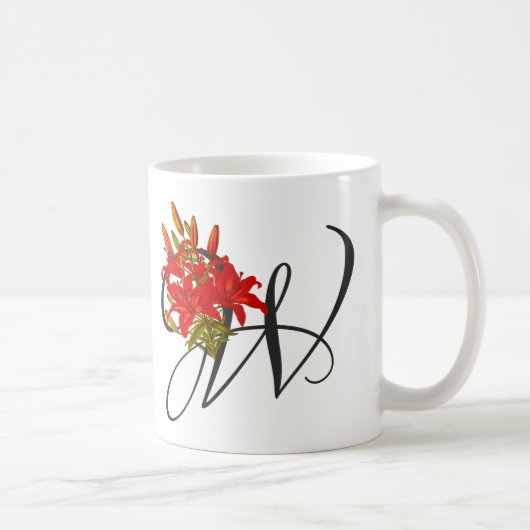 Initiaal W., Mok van Houelie Coffee (Rechts)
