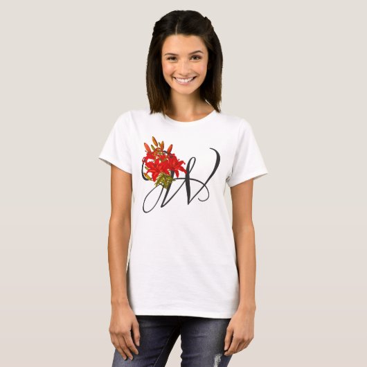 Initiaal W., Wood Lily T-Shirt (Voorkant volledig)
