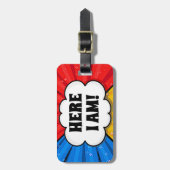 Initiaal wijzigen Details toevoegen POP ART Burst  Bagagelabel (Voorkant verticaal)