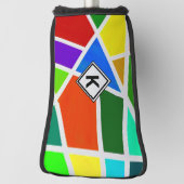 Initiaal wijzigen, driehoeken voor geometrische ku golfheadcover (Draai 90)