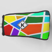 Initiaal wijzigen, driehoeken voor geometrische ku golfheadcover (Voorkant)