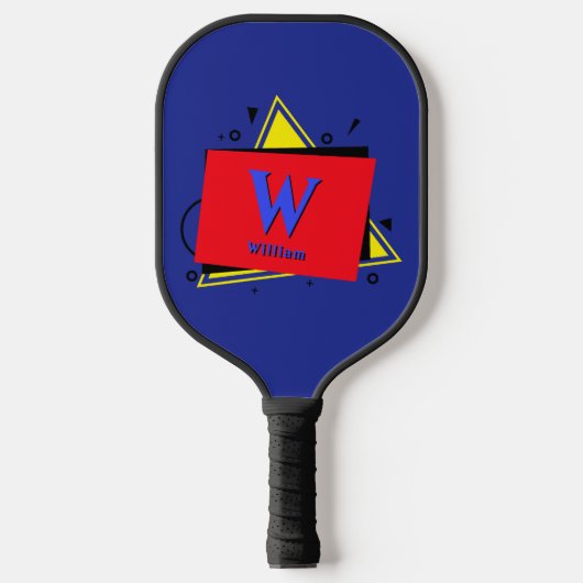 Initiaal wijzigen, naam geometrische lagen toevoeg pickleball paddle (Voorkant)