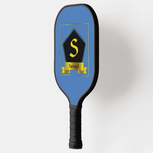 Initiaal wijzigen, naam toevoegen, Gold Shield Rib Pickleball Paddle (Links)