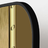 Initiaal wijzigen, naam toevoegen, Metal Brown Pickleball Paddle (Links Detail)