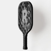 Initiaal wijzigen, naam toevoegen, oude autobanden pickleball paddle (Links)