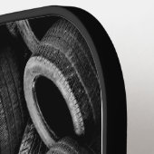 Initiaal wijzigen, naam toevoegen, oude autobanden pickleball paddle (Links Detail)