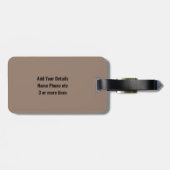 Initiaal wijzigen, Naam toevoegen (verwijderen), M Bagagelabel (Achterkant horizontaal)