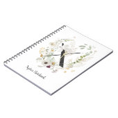 Initiaal X met zachte kleurenbloemen Notitieboek (Linkerzijde)