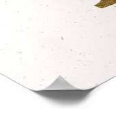 Initiaal X Poster voor gouden en blauwe kartonnen  (Hoek)