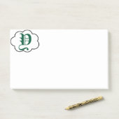 Initiaal Y Monogram Opmerkingen Post-it® Notes (Op bureau)