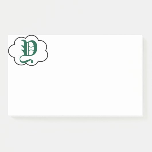 Initiaal Y Monogram Opmerkingen Post-it® Notes (Voorkant)