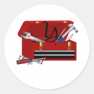 INITIAAL Y VADERDAG RONDE STICKER