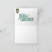 Initiaal Y van de kerstnotecard met verlichte kaar Feestdagen Kaart (Binnen)