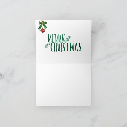 Initiaal Y van de kerstnotecard met verlichte kaar Feestdagen Kaart (Binnen)