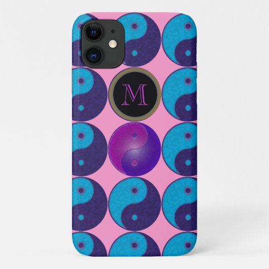 initiaal yin-yang meditatie Case-Mate iPhone case (Achterkant)