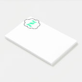 Initiaal Z Monogram Opmerkingen Post-it® Notes (Schuin)