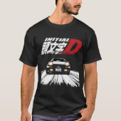Initial D - AE86 ACHTERVOLGING T-shirt (Voorkant)