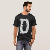 Initial D Hoofdletter Grappige Kattenliefhebber Ka T-shirt (Voorkant volledig)