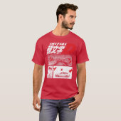 Initial D Manga 3 Paneel Manga vriend T-shirt (Voorkant volledig)