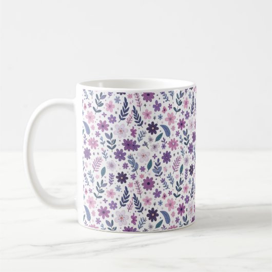  Initial Floral Mugs Koffiemok (Links)