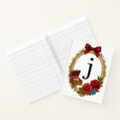 Initial J Personalized Gift Elegant Regency Notitieboek (Binnen)
