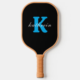  Initial Letter K Simple Monogram Modern Style Pickleball Paddle