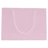 Initial Letter Monogram Light Pink Plain Chic Groot Cadeauzakje (Achterkant)