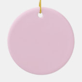Initial Letter Monogram Light Pink Plain Chic Keramisch Ornament (Achterkant)