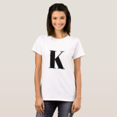 Initial Letter | Monogram Modern Stylish Trendy T-shirt (Voorkant volledig)
