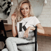 Initial Letter | Monogram Modern Stylish Trendy T-shirt