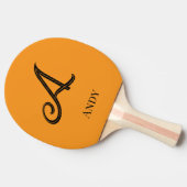 Initial Personalized Elegant Monogram Tafeltennisbatje (Zijkant)