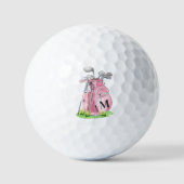 Initial Pink Monogram Golfballen (Voorkant)