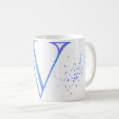 initial V mug Koffiemok (Voorkant rechts)