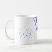 initial V mug Koffiemok (Links)