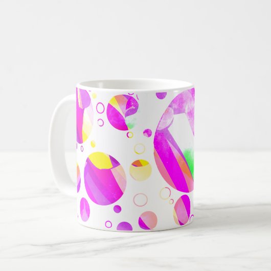 initial W mug Koffiemok (Voorkant links)
