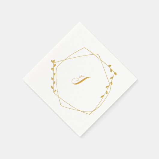 Initial Wedding Reception Napkin Servet (Hoek)