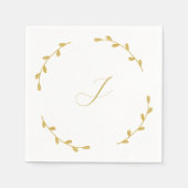 Initial Wedding Reception Napkins Servet (Voorkant)