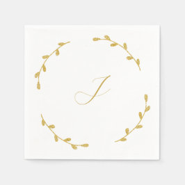 Initial Wedding Reception Napkins Servet