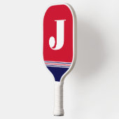 Initiale Rood Pickleball Paddle (Links)