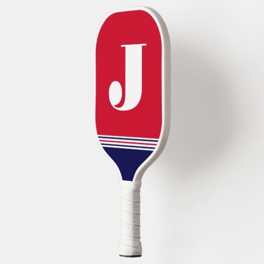 Initiale Rood Pickleball Paddle (Links)