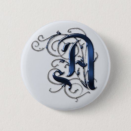  Initialen A Ronde Button 5,7 Cm (Voorkant)