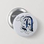  Initialen A Ronde Button 5,7 Cm (Voorkant /achterkant)