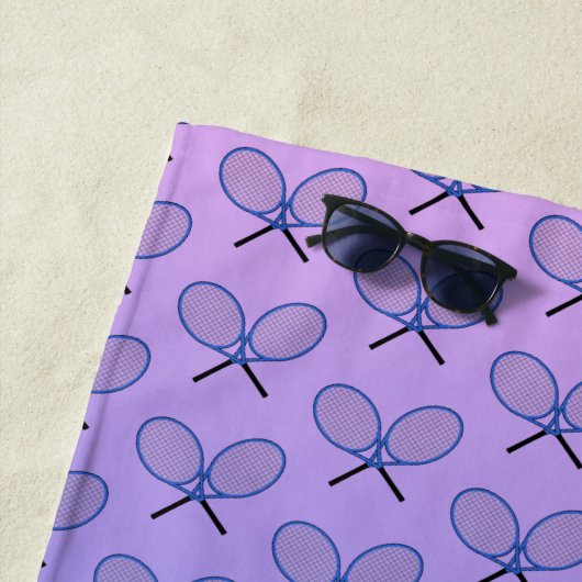 Initialen aangepaste tekst voorzien van een blauwe strandlaken (In situ)