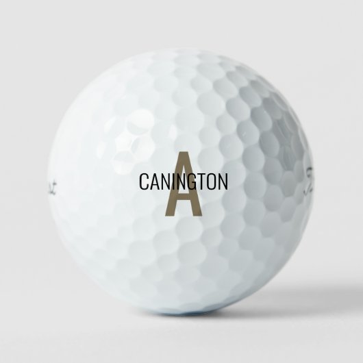 Initialen & Achternaam Titleist Pro V1 Golfballen (Voorkant)