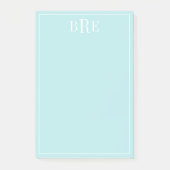 Initialen Aqua Post-it® Notes (Voorkant)
