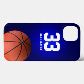 Initialen Basketball | Sport Giften Case-Mate iPhone Case (Achterkant (horizontaal))