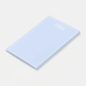 Initialen blauw post-it® notes (Schuin)