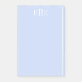 Initialen Blauw Post-it® Notes (Voorkant)