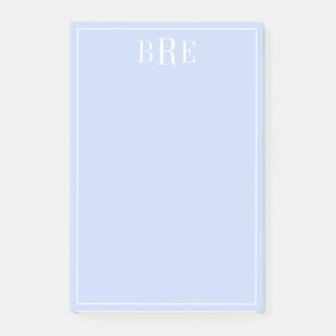 Initialen blauw post-it® notes